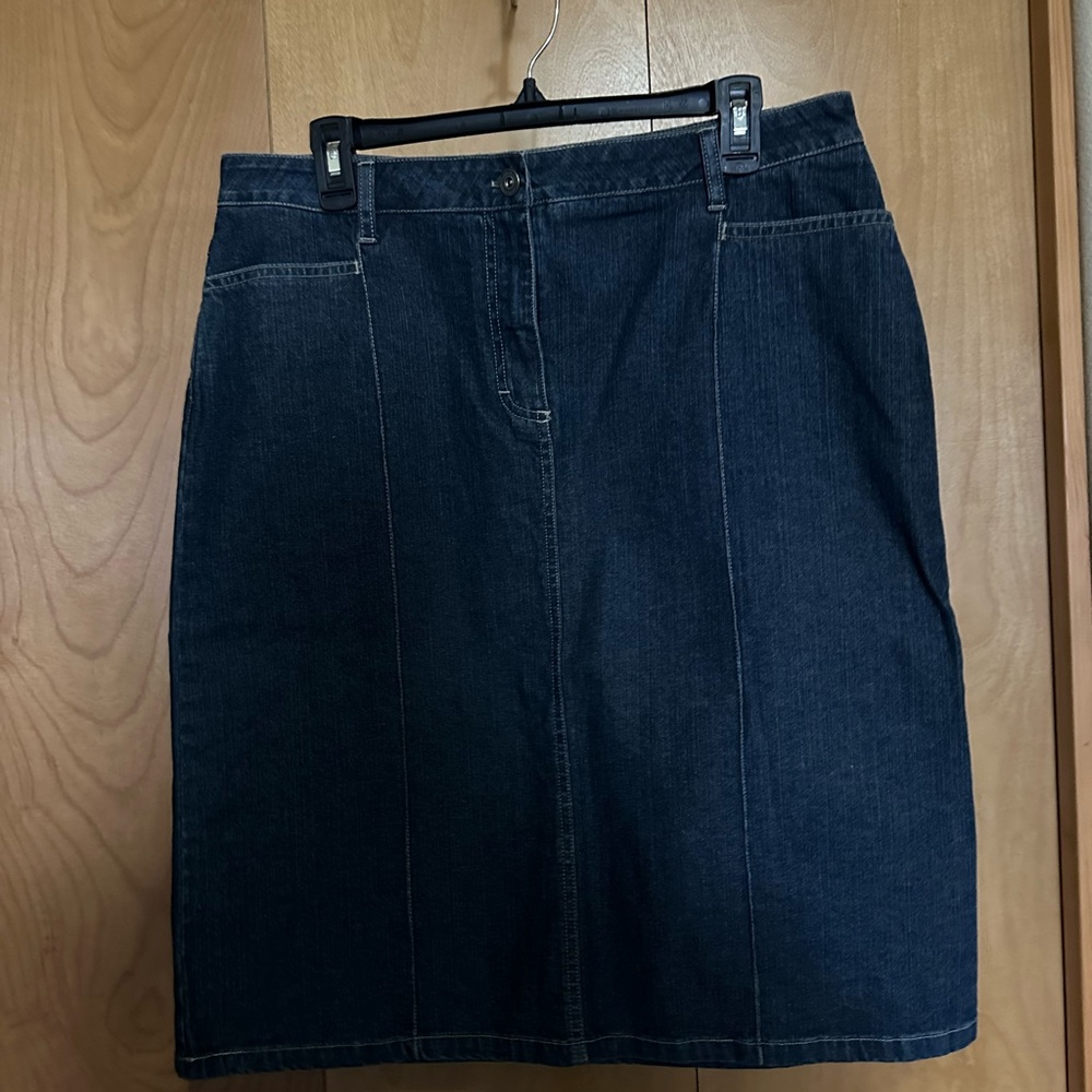 Christopher & Banks Denim Pencil Skirt